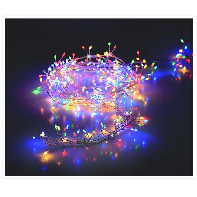 Zilverdraad - cluster - 240LED - multicolor Zilverdraad - cluster - 240LED - multicolor - Afbeelding 2
