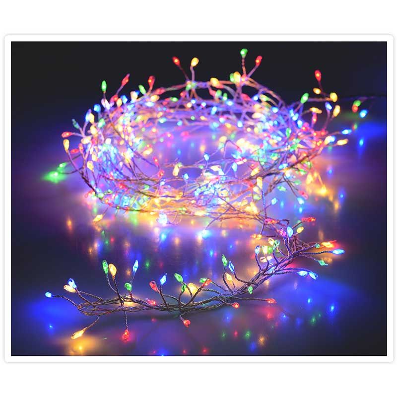Zilverdraad - cluster - 720LED - multicolor Zilverdraad - cluster - 720LED - multicolor - Afbeelding 3