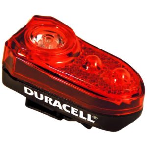 Duracell  LED fietslamp achterzijde met batterijen