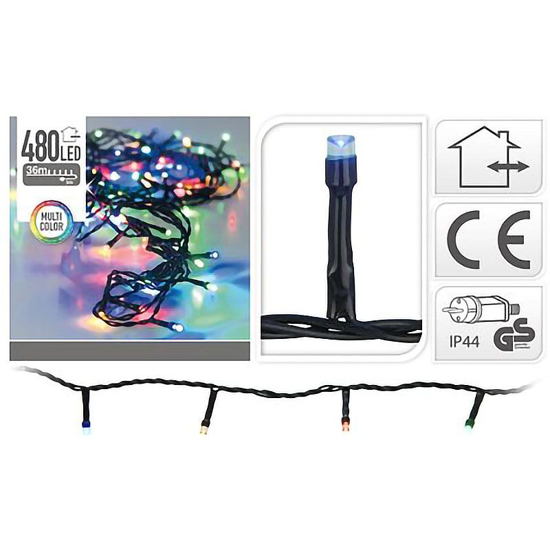 LED-verlichting 480 LED's 36 meter multicolor LED-verlichting 480 LED's 36 meter multicolor - Afbeelding 2