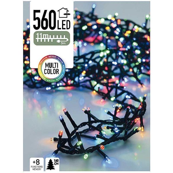 Micro Cluster 560 LED's 11 meter multicolor
