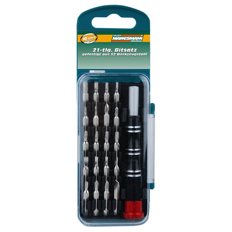 Brüder Mannesmann Precisie bitset (21 dlg) in cassette Brüder Mannesmann Precisie bitset (21 dlg) in cassette