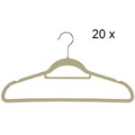 Kledinghanger vilt - set van 20 - beige
