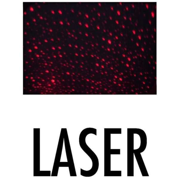 LED-kaars met laser - 12.5cm