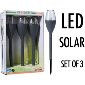 Solar LED Tuinverlichting - Set van 3