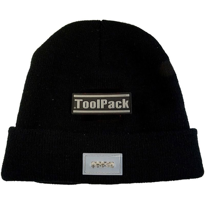 ToolPack Werkmuts met LED-verlichting - zwart ToolPack Werkmuts met LED-verlichting - zwart - Afbeelding 2