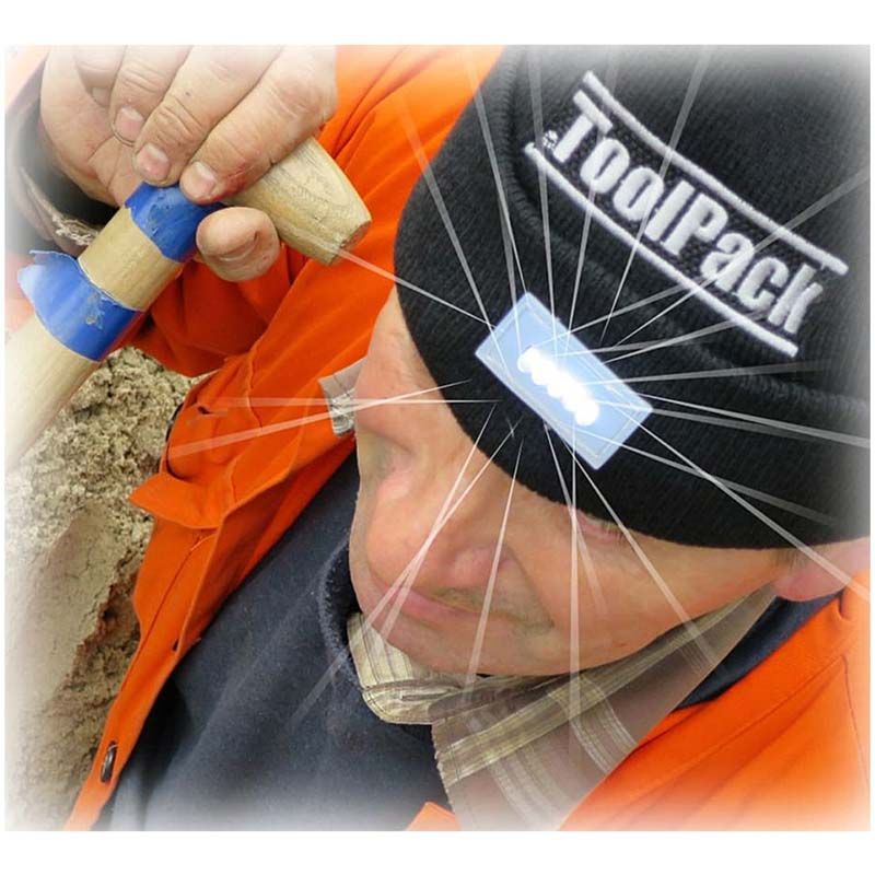 ToolPack Werkmuts met LED-verlichting - zwart ToolPack Werkmuts met LED-verlichting - zwart - Afbeelding 3