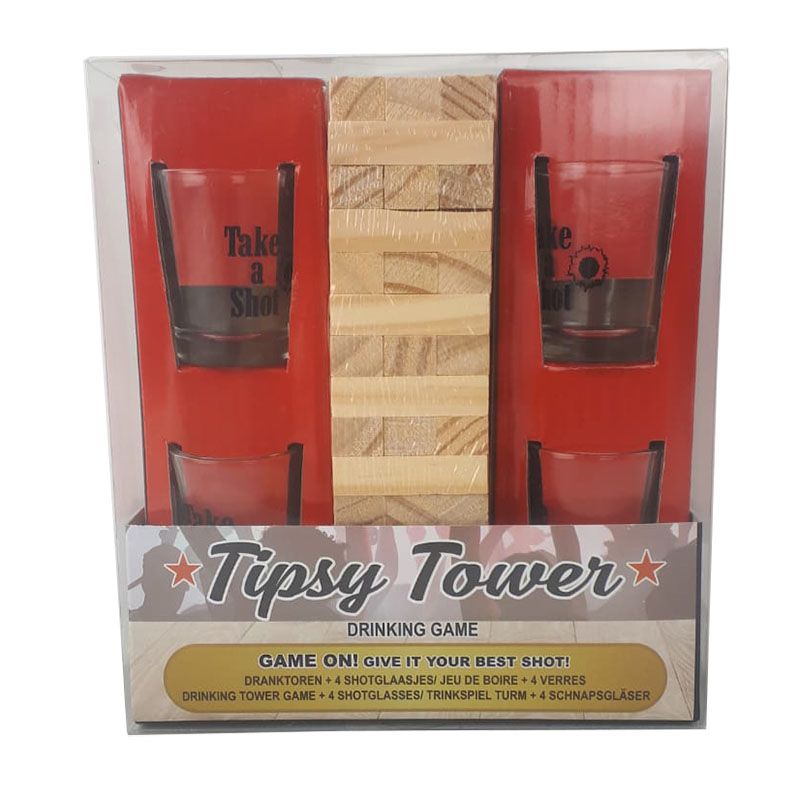Tipsy Tower - Drinkspel - Mini Dranktoren Tipsy Tower - Drinkspel - Mini Dranktoren - Afbeelding 2