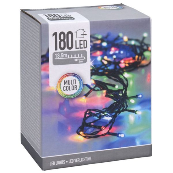 LED-verlichting - 180 LED's - 13.5 meter - multicolor