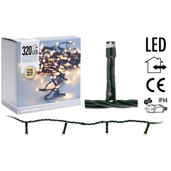 LED-verlichting - 320 LED's - 24 meter - extra warm wit