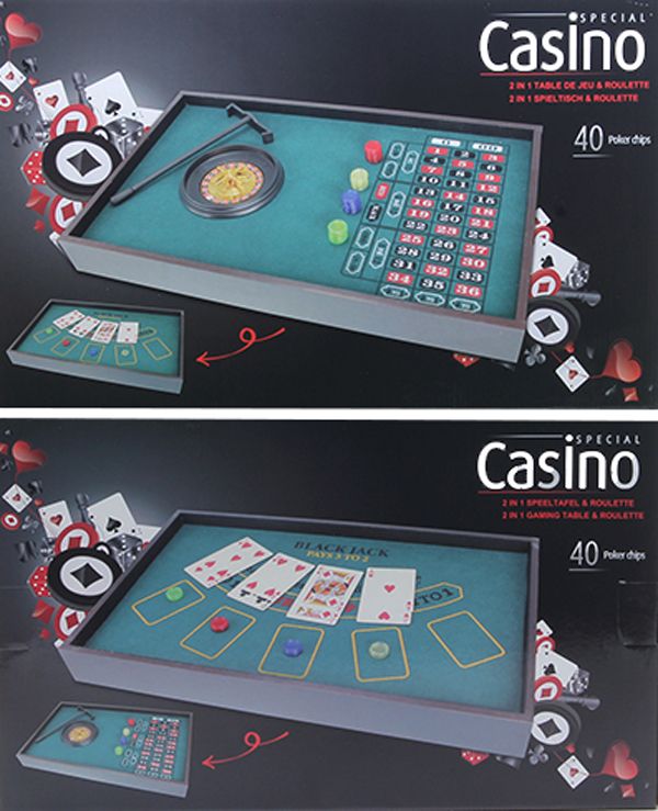 Casino Speeltafel - Roulette  en Blackjack