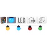 Tuinverlichting  Lichtsnoer - 10 gekleurde LED-lampen