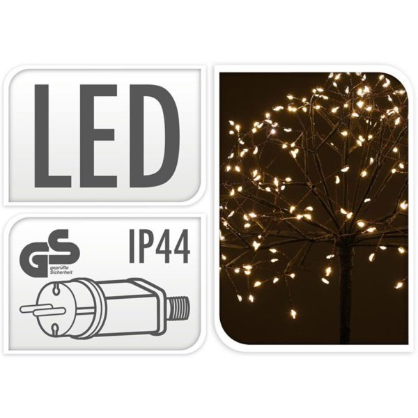 LED Boom 100 cm  met 240 LED's - warm wit - Tuinsteker