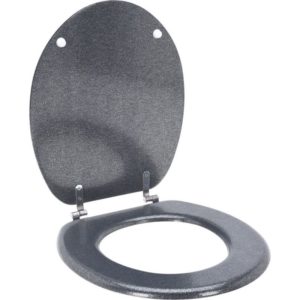 Toiletbril MDF - Hout - Zilver