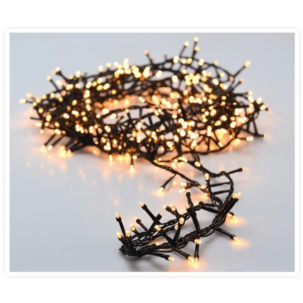 Microcluster - 1800 led - 36m - extra warm wit - Timer - Lichtfuncties - Geheugen - Buiten