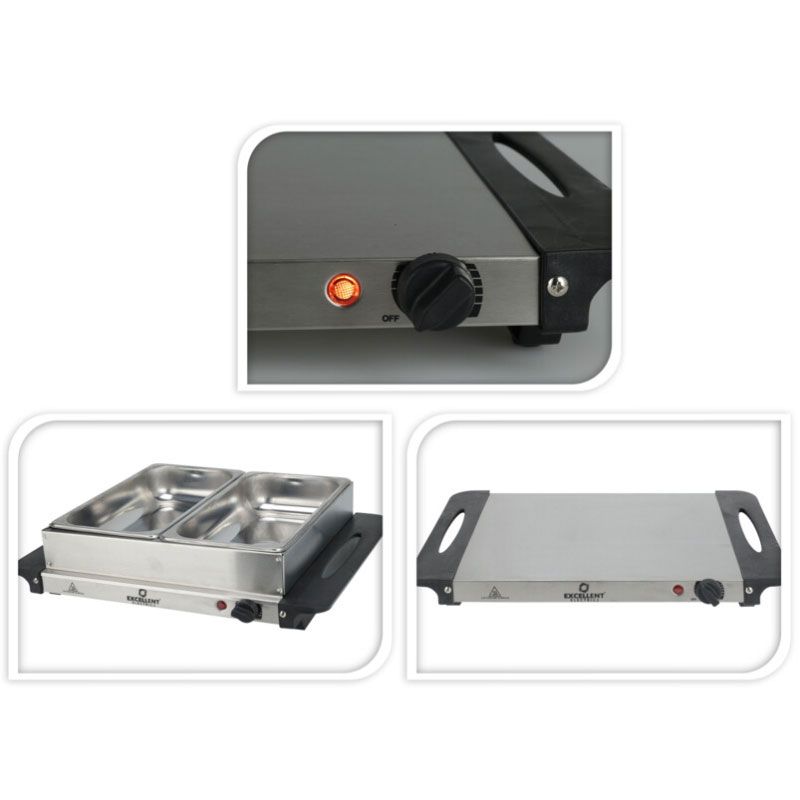 Excellent Electrics Buffetwarmer met Warmhoudplaat - 2x2.4 Liter Excellent Electrics Buffetwarmer met Warmhoudplaat - 2x2.4 Liter - Afbeelding 5