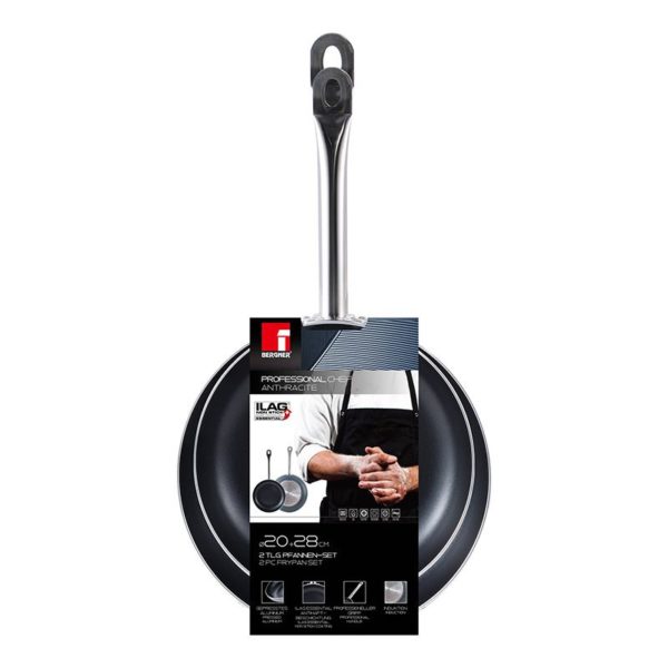 Bergner Professional Chef Koekenpannenset - voor Inductie - 20+28cm