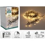 Treecluster Kerstboomverlichting - 1536led - warm wit
