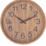 Wandklok - Lichtbruin - Houtlook - 30cm