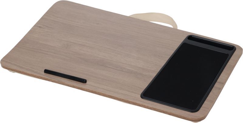 Laptoptafel met Kussen - Schootkussen - 57.5 x 30.5 - bruin Laptoptafel met Kussen - Schootkussen - 57.5 x 30.5 - bruin - Afbeelding 4