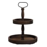 Ceruzo Etagere - Paulownia Hout - Luxe uitvoering - 40 cm hoog