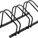 Ceruzo Fietsenrek voor 3 Fietsen - 100 cm - Vloermontage - Zwart