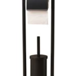 Ceruzo Toiletbutler Vrijstaand - RVS -Zwart