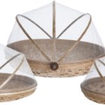 Vliegenkap - bamboe - set van 3