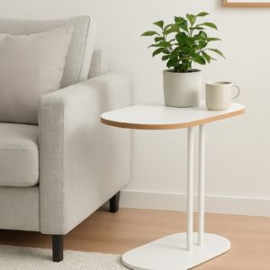 Ceruzo Bijzettafel - Wit - 58x34x60