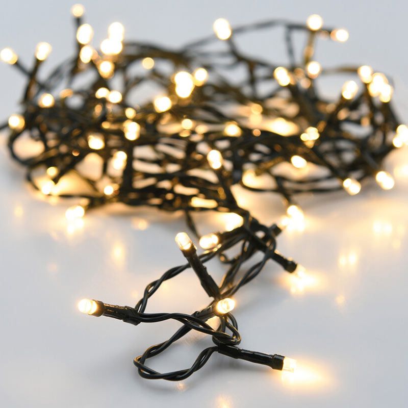 LED-verlichting 80 LED - warm wit - op batterij - 8 Lichtfuncties - Dual-Timer LED-verlichting 80 LED - warm wit - op batterij - 8 Lichtfuncties - Dual-Timer