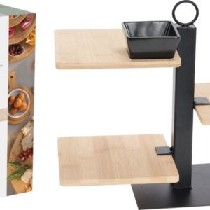 Etagere Metaal met bamboe