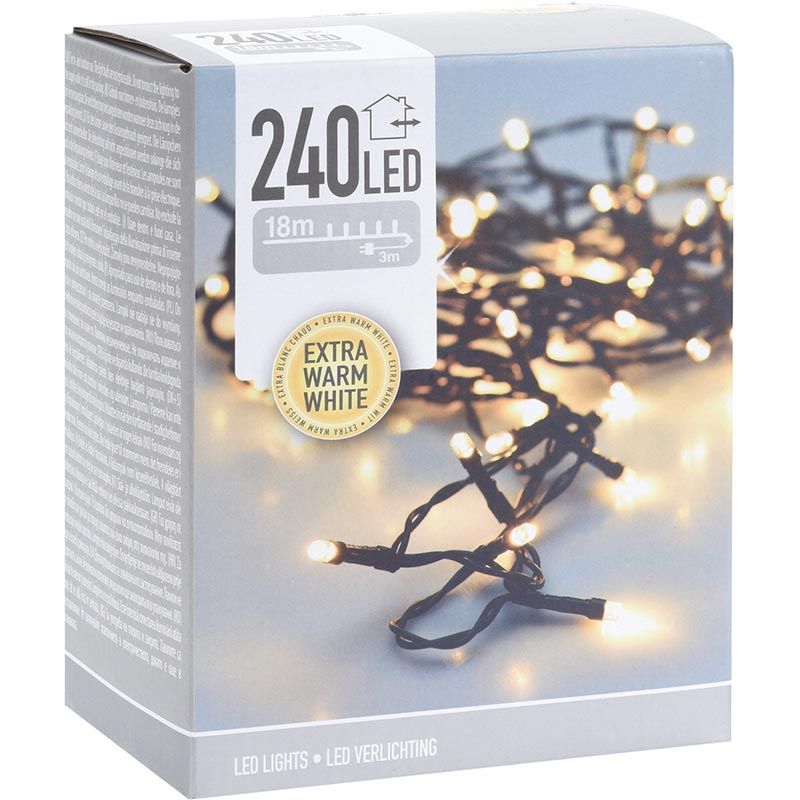 Kerstverlichting 240 led- 18m - extra warm wit - Timer - Lichtfuncties - Geheugen - Buiten Kerstverlichting 240 led- 18m - extra warm wit - Timer - Lichtfuncties - Geheugen - Buiten - Afbeelding 3