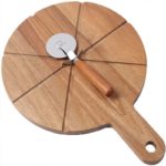 Ceruzo Pizza Snijplank Acaciahout - met Pizzasnijder