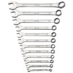 Brüder Mannesmann  Steek-ringsleutelset DIN - 12 delig