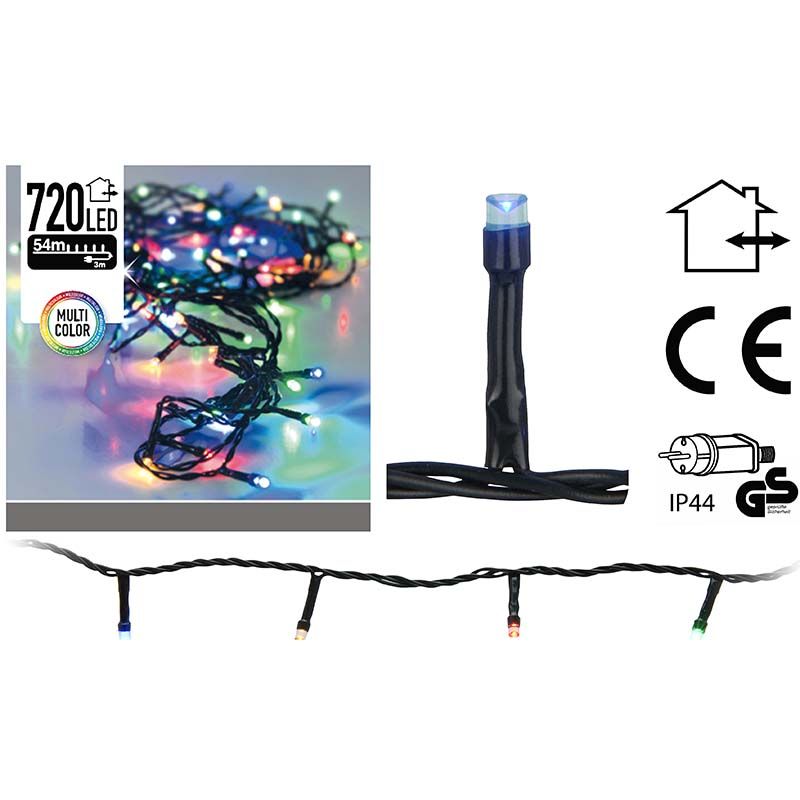 Kerstverlichting - 720 LED's - 54 meter - multicolor Kerstverlichting - 720 LED's - 54 meter - multicolor - Afbeelding 2