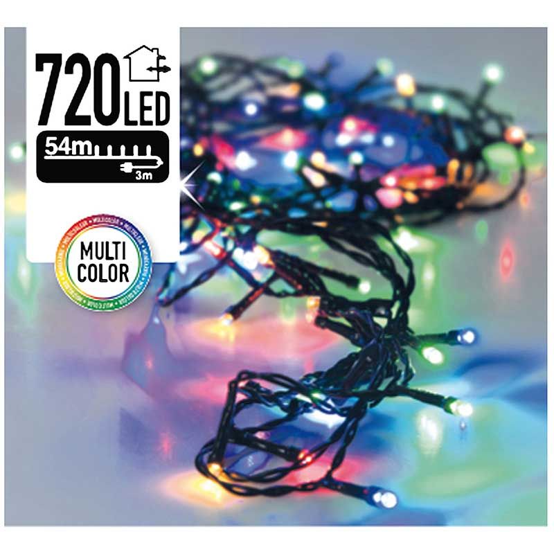 Kerstverlichting - 720 LED's - 54 meter - multicolor Kerstverlichting - 720 LED's - 54 meter - multicolor