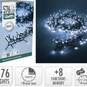 Treecluster Kerstboomverlichting - 576led - Wit