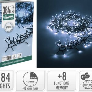 Treecluster Kerstboomverlichting - 384led - Wit