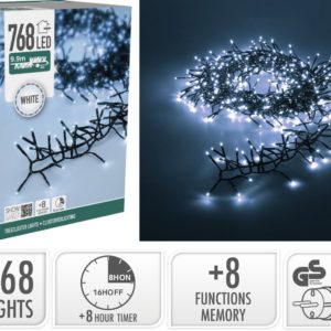 Treecluster Kerstboomverlichting - 768led - Wit