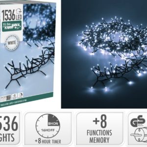 Treecluster Kerstboomverlichting - 1536led - Wit
