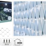 Netverlichting 320 LED's - 300x150 cm - Wit - groen snoer