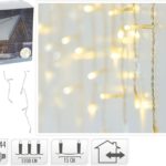 IJspegel verlichting 360 LED - warm wit - transparant snoer