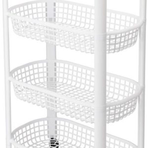 Keukentrolley 4 Wielen - Wit