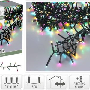 Microcluster - 11 Meter - 560 led - Soft Multi Colour - Kerst - Festival