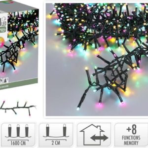 Microcluster - 16 Meter - 800 led - Soft Multi Colour - Kerst - Festival