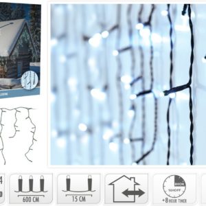 IJspegel verlichting - 180 LED - Wit - Timer - Lichtfuncties - Geheugen