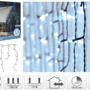 IJspegel verlichting - 360 LED - Wit - Timer - Lichtfuncties - Geheugen