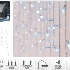 IJspegel verlichting - 360 LED - Wit - Transparant Snoer - Timer - Lichtfuncties - Geheugen