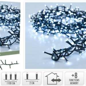 Microcluster - 560 led - 11m - Wit - Timer - Lichtfuncties - Geheugen - Buiten