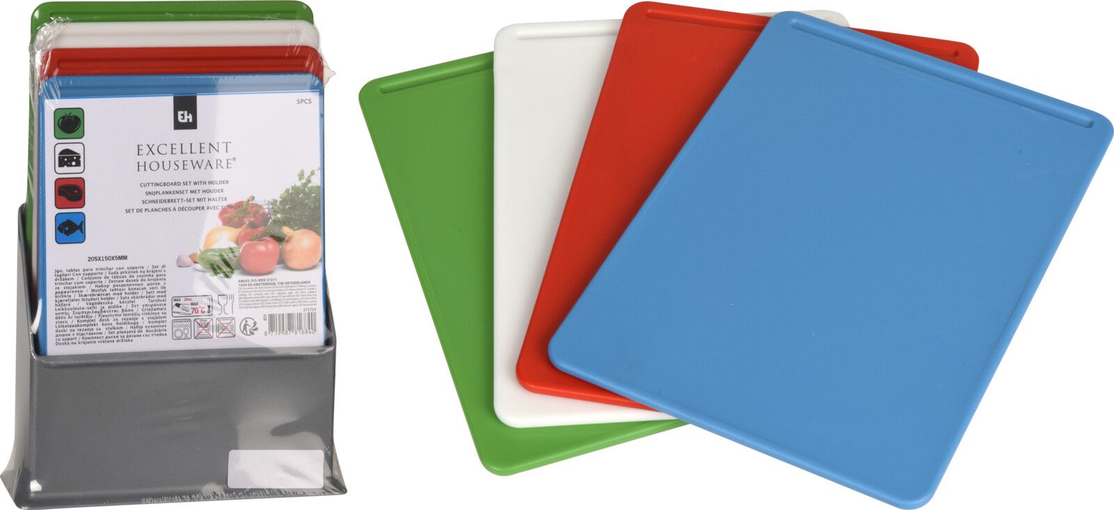 Snijplankenset met Houder Snijplankenset met Houder - Afbeelding 2